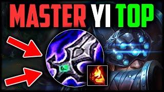 MASTER YI TOP IS TOO EASY - How to Play Master Yi top & Carry Season 15 League of Legends