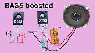 Easy d882 transistor super BASS amplifier