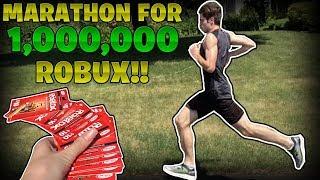 I Ran A MARATHON For 1 MILLION ROBUX! - Linkmon99 IRL #14