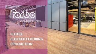 Flotex flocked flooring - Production | Forbo Flooring Systems