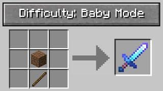 Minecraft UHC but with "baby mode" difficulty..