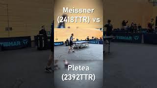 Wunderbarer Gegenspin unter Druck | Meissner(2418TTR) vs Pletea(2392TTR) #tischtennis