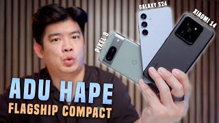 Mencari Hape Kecil Terbaik 2024 | Galaxy S24 vs Xiaomi 14 vs Pixel 8