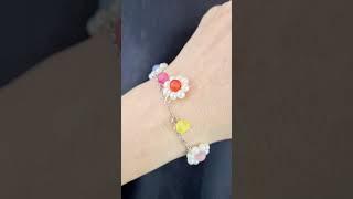 DIY bracelet Tutorial | How to make easy beaded bracelet | วิธีทำกำไลข้อมือ | วิธีทำสร้อยข้อมือง่ายๆ