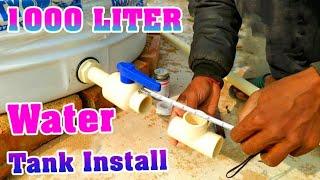 1000 LITER WATER TANk//INSTALLATION IN HOUSE ️ ak technical..