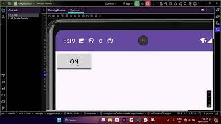 Toggle Button in Android studio Application#togglebutton #android #toggleswitch #androidstudio #4k