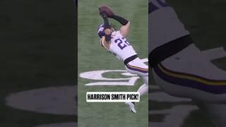 Harrison Smith’s Game-Changing Interception  | Must-See Play! #nflhighlights #epiccatches #shorts