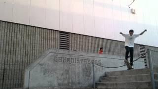 Skateboarding at Serra High School