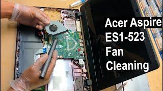 How to disassemble and fan cleaning laptop Acer Aspire ES1-512, ES1-531