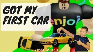 I GOT MY FIRST RX-7 | Lifting simulator roblox: Rokas the gamer