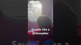 Philosophy by maverick #youtubeshorts #toddler #brothers #cute #philosophy #plane #airplane #kid