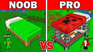 JJ and Mikey: NOOB vs PRO Bed Build Battle in Minecraft - Maizen