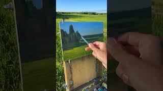 Вечерние тени. Холст, масло.