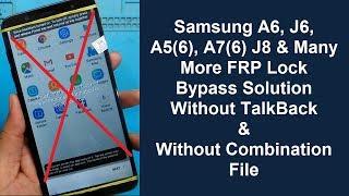 Samsung J8 (SM-J810G) FRP (Google Account) Lock Remove Done Without Combination | Without PC Method