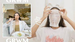 GRWM  แต่งหน้าแต่งตัวไป cafe กัน  l jjjiina