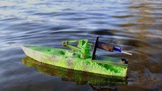 Rocket powered RC Jet Boat!!! Amazing Reaction (BOBKA TV)