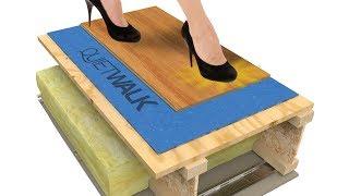 QuietWalk Flooring Underlayment - Sound Absorption and Moisture Protection Underlayment Benefits