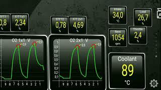 диагностика кислородных датчиков через elm327 obd scaner и torque mitsubishi outlander