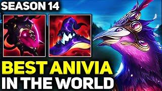 RANK 1 BEST ANIVIA IN SEASON 14 - AMAZING GAMEPLAY! | League of Legends