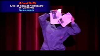 Ai and YuKi Newspaper Magic at San Gabriel Theatre in California