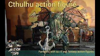 Cthulhu action figure. Fantastic with both 1:12 and 1:18 scale action figures