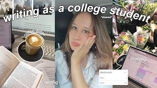 life as a student + writer VLOG  coffee date, clothinghaul, classes + brainstorming a fantasy novel