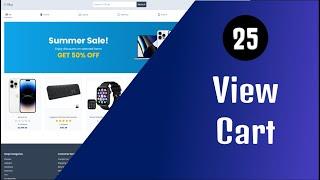 Next13 Fullstack E-Commerce  - 25 View Cart | React.js & Typescript 