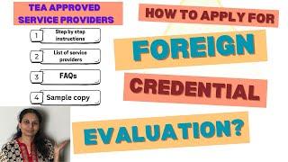 How to apply for foreign credential Evaluation? #step by step instructions #sample evaluation report