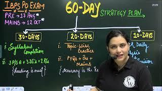 IBPS PO Exam Date 2025 | 60 Days Strategy for IBPS PO | IBPS Calendar 2025 | by Rupam Ma'am
