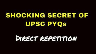 DIRECT  REPETITION OF UPSC PYQs #upsc #prelims #pyqs #prelims2025