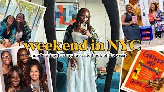 weekend in NYC! well read black girl fest + book stores and haul + moderating an author talk in HTX