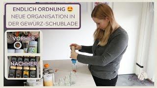 Endlich Ordnung  Neue Organisation Gewürz-Schublade | Küchen Organisation | Haushalt Organisation