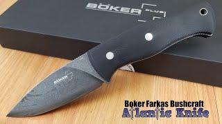 BOKER PLUS FARKAS BUSHCRAFT BLACK FIXED BLADE KNIFE P02BO065