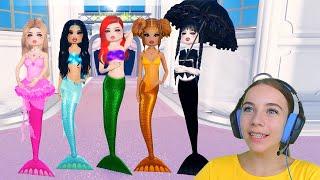 Я СДЕЛАЛА РУСАЛОК в ROBLOX Dress To Impress