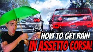 How to Get Rain in Assetto Corsa 2024!