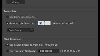 How to change the frame rate on a footage in After Effects