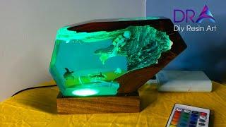 Easy to do Epoxy Resin Lamp Art with DRA | Diy Resin Art