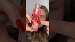 ASMR making a red jumbo gloss #shorts