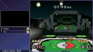 GSS 101 SSBM - Rasen (Sheik, Marth) vs. Alt (Fox) - Melee LSF