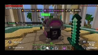 Jugando The hive Skywars pero si veo a un nivel 40 el vídeo finaliza