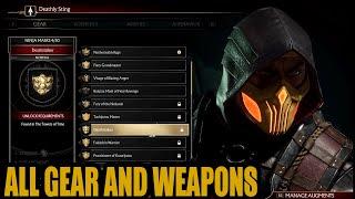 Mortal Kombat 11 - All Gear and Weapon Customization Options [1080p]