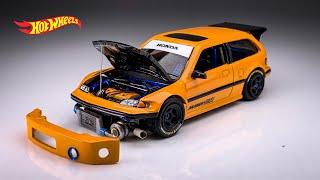 Honda Civic EF Drag FWD FF Hot Wheels Custom