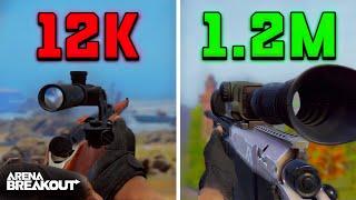 $12,000 vs $1,200,000 Sniper Loadout ! | Arena Breakout