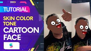 Spark AR Tutorial - Skin color tone + Cartoon face (EN Captions)