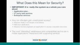 Building a Mobile Security Program Webinar by John Dickson