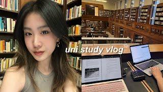 STUDY VLOG‍uni life in london, preparing for med school exams, chill mornings, library studying