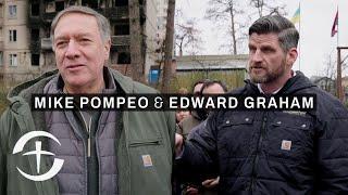 Edward Graham and Mike Pompeo in Ukraine