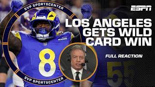 Vikings vs. Rams FULL REACTION  L.A.’s defense dominates for Wild Card win | SC with SVP