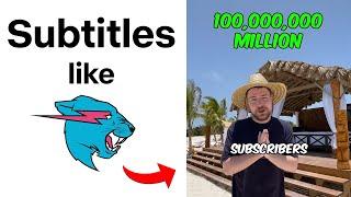 How To Make Subtitles like Mr.Beast (FULLY AUTOMATED)