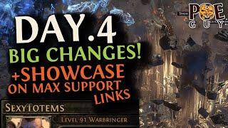 POE 2 - IMPORTANT BUILD CHANGES & SHOWCASE WITH MY SETUP MAXED! // DAY#4 SUMMARY